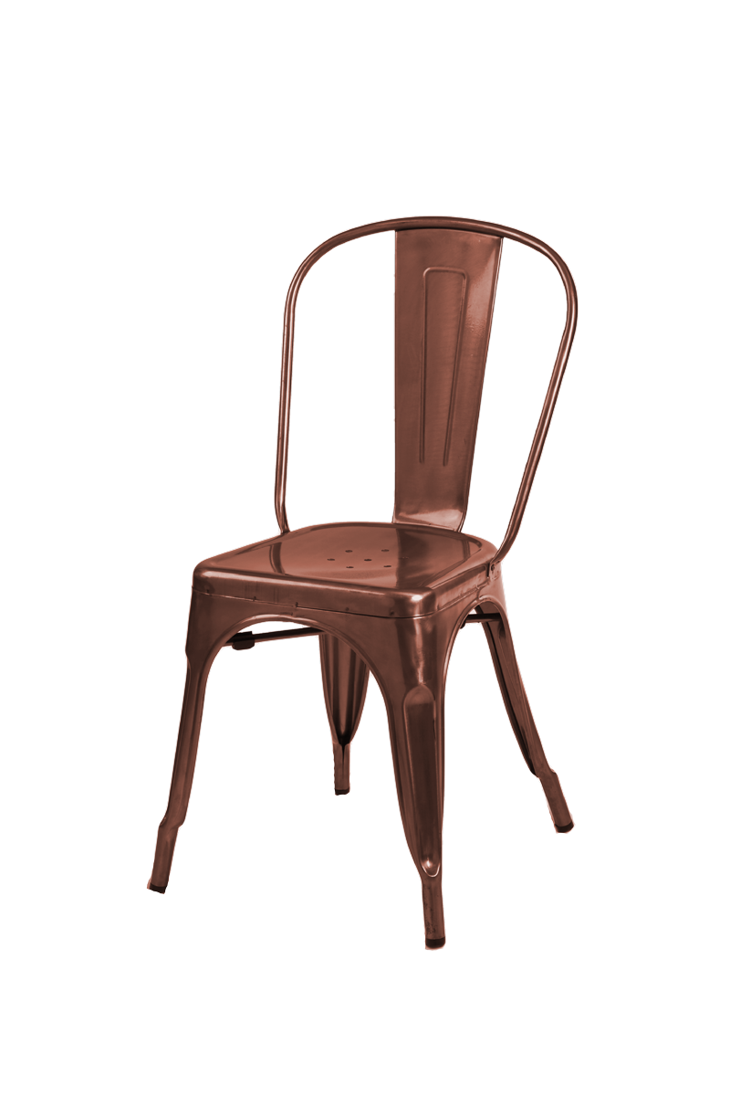 Vintage Copper Cubic Cafe Chair