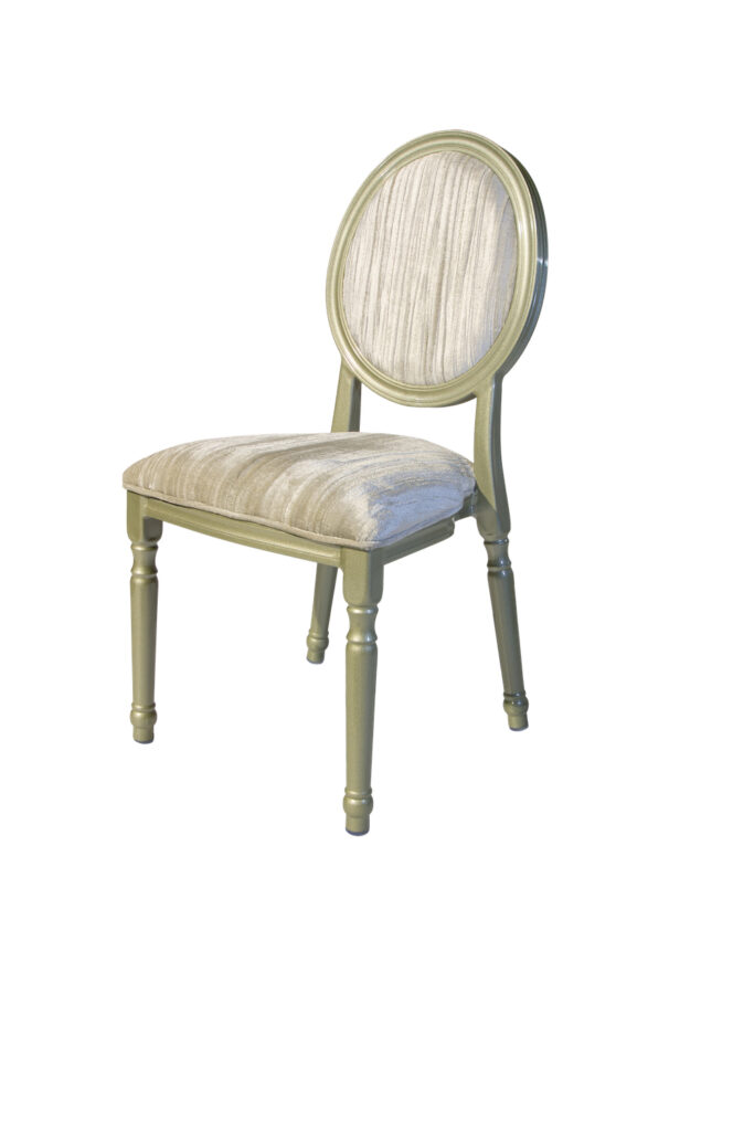 Hannah Jane Chair - Crushed Velvet With Gold Frame